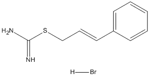 Molecular Structure of 188242-45-7 (Carbamimidothioic acid, (2E)-3-phenyl-2-propenyl ester,monohydrobromide)
